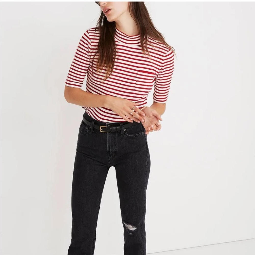 Madewell mock turtleneck, size xxs.
